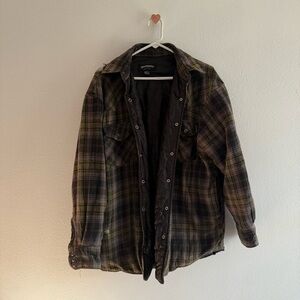 Most Wanted Black and Green Plaid Shirt Jacket